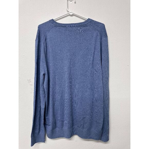 Nautica Men's Navtech Performance Classic-Fit Soft V-Neck Sweater - Grey L - Picture 3 of 5